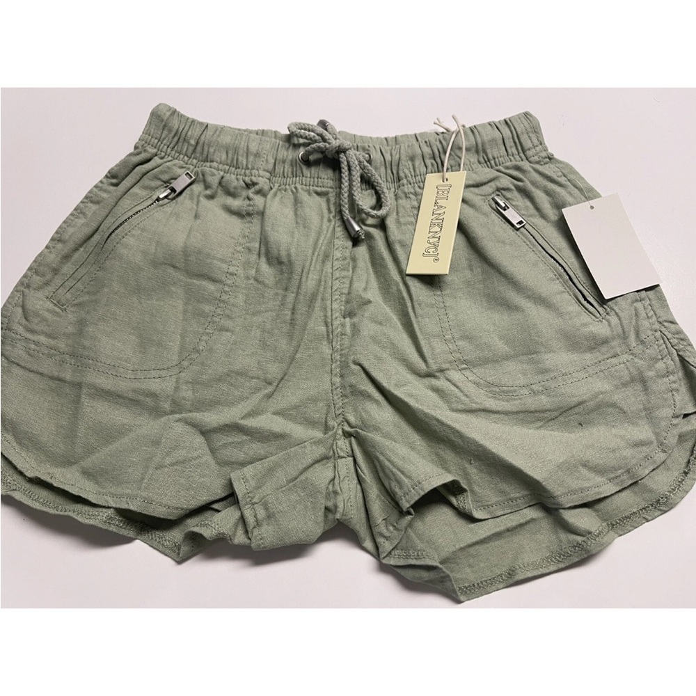 Green Drawstring Women's Shorts